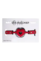 Кляп Sportsheets Sex Mischief Amor Ball Gag (червоний) - мініатюра 3