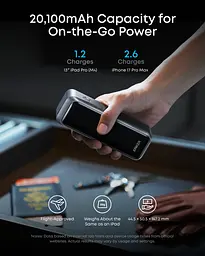 Портативний зарядний пристрій Anker Prime - 20000 mAh 220W PD Black (7263065) - мініатюра 5