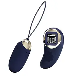 Віброяйце Pretty Love Mina Vibrating Egg Blue - мініатюра 2