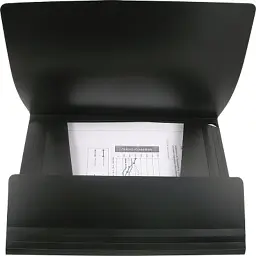 Папка на резинках Axent A4 500 мкм black (1508-01-A) - мініатюра 2