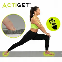 Килимок спортивний Actiget NBR 183 x 61 x 1 cм для йоги та фітнесу ACT0019 Grey - мініатюра 6