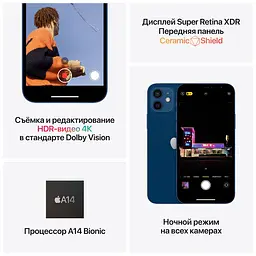 Смартфон Apple iPhone 12 mini 64GB (PRODUCT)RED Model A2399 (Grade C) Seller Refurbished - мініатюра 5