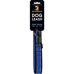 Повідець для собак BronzeDog Mesh, розмір S, 200х1,6 см, синій - мініатюра 6