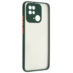 Чехол-накладка для Xiaomi Redmi 10C, Frosted Matte, зеленый, противоударный чехол с защитой всего корпуса, термополиуретан TPU + поликарбонат PC, ArmorStandart (ARM66734)
