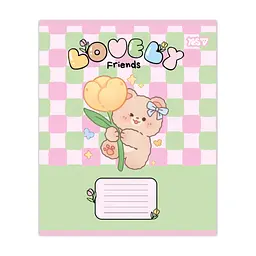 Зошит Yes Lovely Friends А5 12 аркушів коса лінія (768644), в асортименті - мініатюра 4
