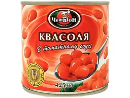 Квасоля в томатному соусі Чемпіон 425г ж/б