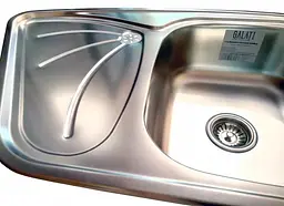 Кухонна мийка Romzha Meduza Nova Satin RO44014, Сірий - мініатюра 3