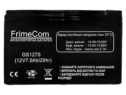Акумулятор для ДБЖ/інвертора FrimeCom GS1270 - мініатюра 2