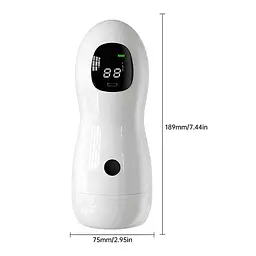 Автоматичний мастурбатор вагіна Sex Robot з дисплеєм USB type-C білий - мініатюра 3
