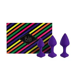 Набір анальних пробок FeelzToys Bibi 3 шт. (фіолетовий)