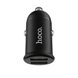 Автомобільний зарядний пристрій Hoco Z30 Car Charger 2USB 3.1A (Black) [69326] - мініатюра 3