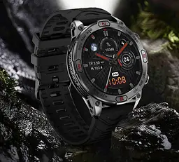 Чоловічий смарт-годинник Smart Watch KC86 з AMOLED дисплеєм підтримкою дзвінків і 2 змінними ремінцями в комплекті - мініатюра 7