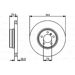 Тормозной диск Bosch 0 986 479 475 - миниатюра 5