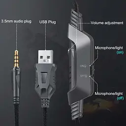 Навушники Onikuma Gaming with LED K6 - мініатюра 5