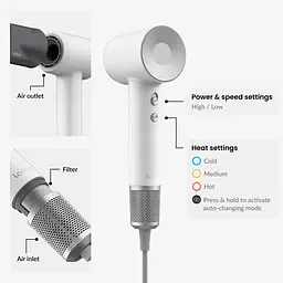 Фен Laifen Swift Pearl White [83608] - мініатюра 11