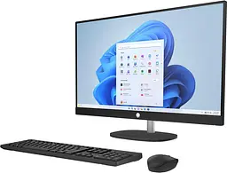 Моноблок HP 27 All-in-One 27-cr0036ua FHD IPS/Ryzen 5 7520U/16GB/1TB/UMA/DOS/Jet Black (D3SB4EA) - мініатюра 2