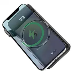 Портативна батарея Power Bank Hoco з бездротовою зарядкою J76 Bobby Wireless Charger 10000mAh Black - мініатюра 6
