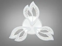 Стельова світлодіодна люстра з пультом і нічником Diasha MX2546/3WH LED 3color dimmer - мініатюра 3