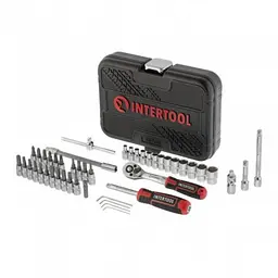 Набір інструментів Intertool Storm ET-8046, 46 од, Cr-V, 1/4", у кейсі - мініатюра 3