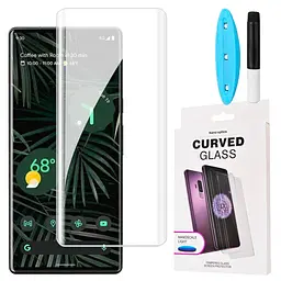 Захисне скло DK для Google Pixel 7 Pro UV Curved 015841 clear 2 шт. - мініатюра 3