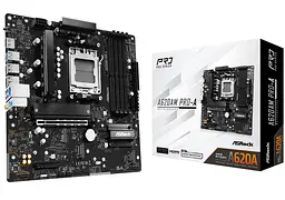 Материнська плата AsRock A620AM PRO-A (A620AM PRO-A) (Socket AM5, AMD A620A, Micro-ATX) - мініатюра 5