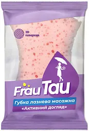 Губка банная массажная Frau Tau Активный уход, 1 шт.