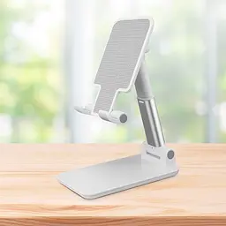 Тримач для телефона 16х6.5х11см Folding desktop phone stand Білий, підставка для телефона на стіл