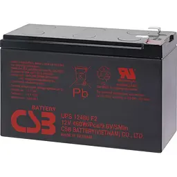 Акумулятор CSB AGM 12V (12V/9Ah/108Wh) (UPS12460F2) [154012]