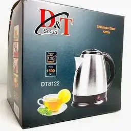 Електрочайник з нержавіючої сталі D&amp;T Smart DT-8122 1.2 л 1500 Вт  - мініатюра 6