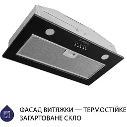 Витяжка вбудована Minola HBI 5262 BL Glass 700 LED - мініатюра 2