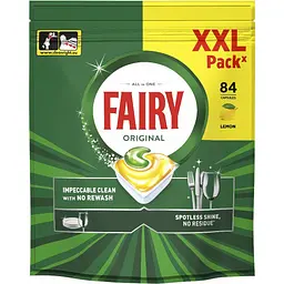 Капсули для посудомийних машин Fairy Original Все-в-1, 84 шт.