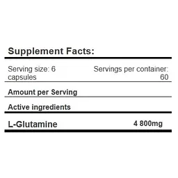 Амінокислота Amix L- Glutamine 800 мг 360 капсул - мініатюра 2