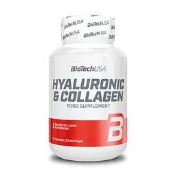 Препарат для суглобів і зв'язок BioTech Hyaluronic and Collagen, 30 капсул