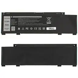 Акумулятор Dell 266J9 (G3 15 3590, G3 15 3500, G3 15 5500, Inspiron 14 5490) 11.4V 4255 mAh 51Wh Black