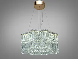 Підвісна люстра LED Diasha 576/500G золото 68 Вт - мініатюра 2