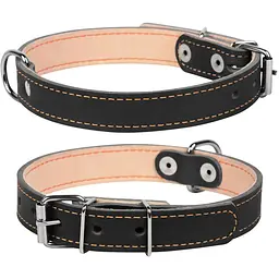Нашийник Collar подвійний, 32-40х2 см чорний