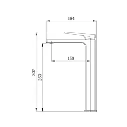 Змішувач для раковини Qtap Gemini Loop високий QTGEM269CRM45700 Chrome - мініатюра 2