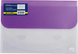 Папка-конверт на липучці Buromax А4 Travel 4 відділення в асортименті (BM.3707-99) - мініатюра 8