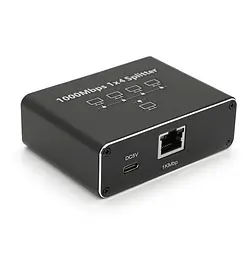 Активний RJ45-сплітер 1x4 Network splitter Adapter Voltronic YTS-RJ45-1004 1000Mbps - мініатюра 3