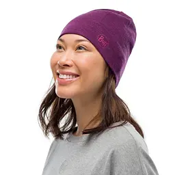 Шапка Buff Midweight Merino Wool Hat Purplish (1033-BU 118007.609.10.00) - мініатюра 2