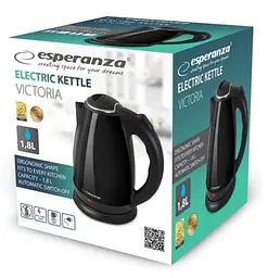 Електрочайник Esperanza Kettle Victoria EKK113K 1.8 л чорний - мініатюра 4
