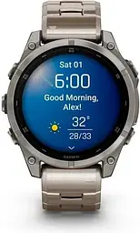Смарт-годинник Garmin Fenix 8 47mm AMOLED Sapphire Titanium with Vented Titanium Bracelet (010-02904-40) - мініатюра 8