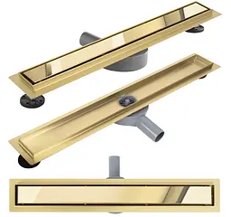 Душовий канал Rea Neox Pro 60 см 2-в-1 gold REA-G2743