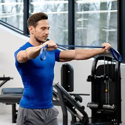 Резинка для фітнесу Gymtek 12-28кг синя - мініатюра 4