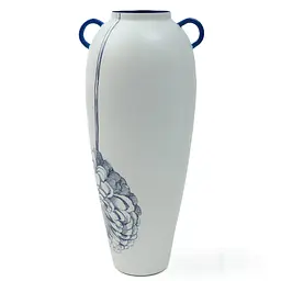 Ваза MBM HOME Елізіум залізна принт глибокий синій 200х170х420 мм (VB-03 PRINT/DEEP BLUE)