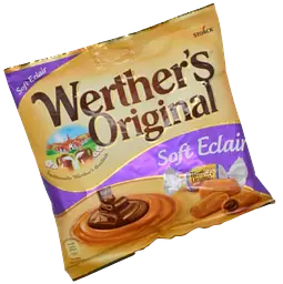 Вершкові іриски з шоколадною начинкою Werther's Original Soft Eclairs 180г - мініатюра 4