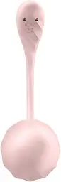 Смарт-віброяйце Satisfyer Ribbed Petal Connect App Rose, керування зі смартфона, пульт ДК - мініатюра 4