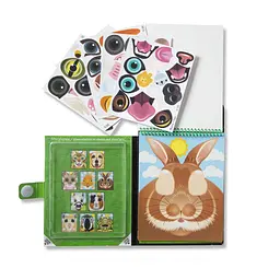 Блокнот з багаторазовими наліпками "Домашні тварини" MelissaandDoug MD30512, 10 картинок - мініатюра 2