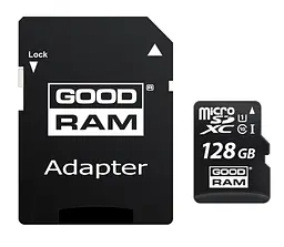 Карта пам'яті MicroSDXC 128GB UHS-I Class 10 Goodram + SD-adapter (M1AA-1280R12)