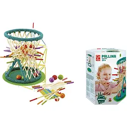 Головоломка з бамбука Hape Pallina з кульками (E5522) - мініатюра 3